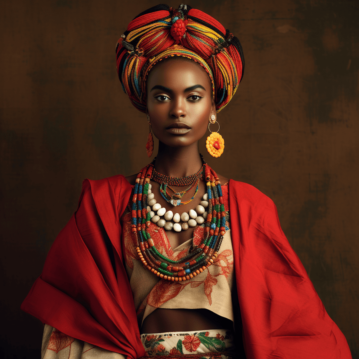 african elegance woman portrait