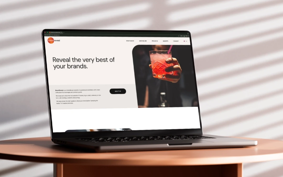 Brand Reveal website after image