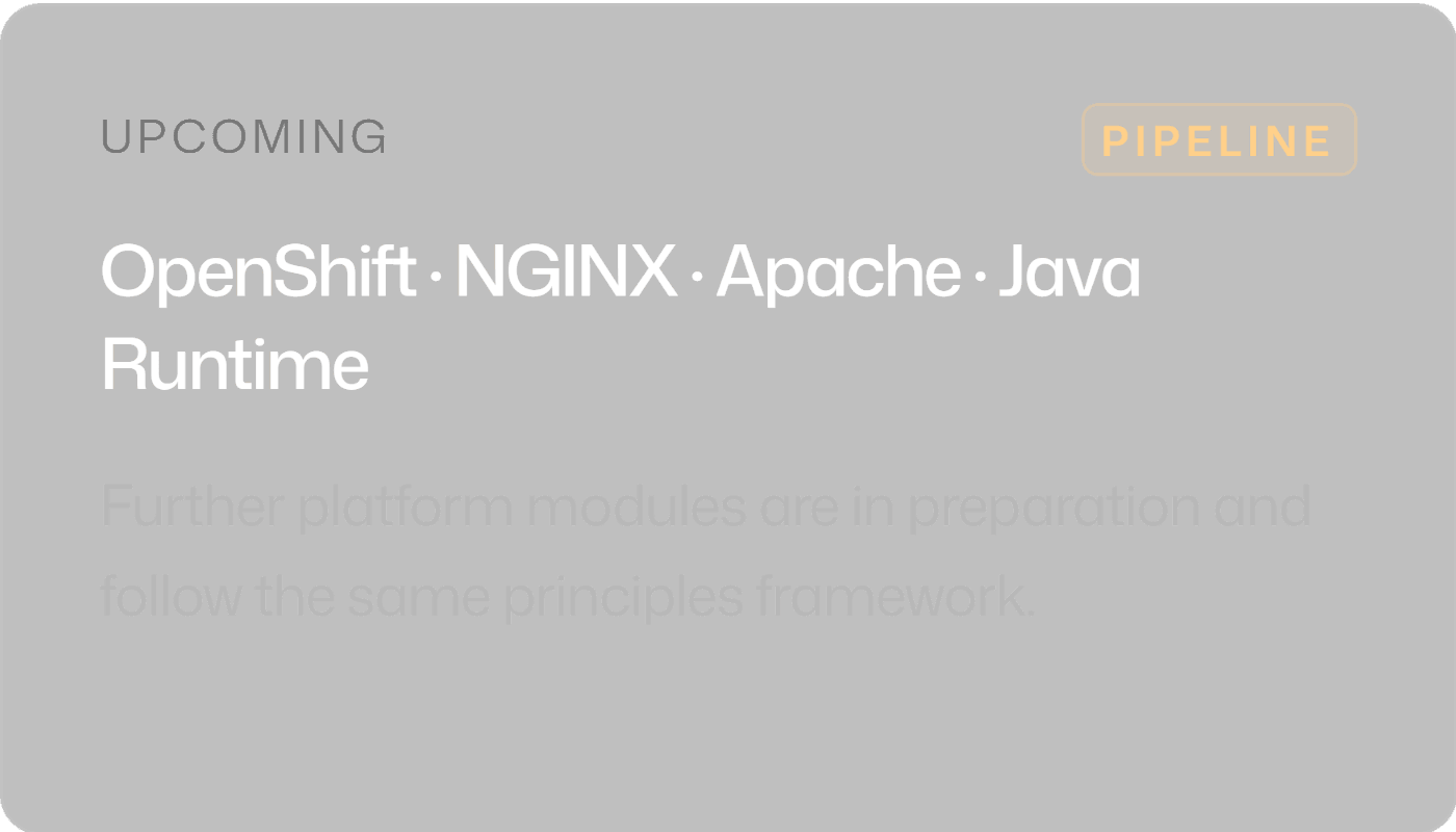 OpenShift NGINX Apache Java Runtime