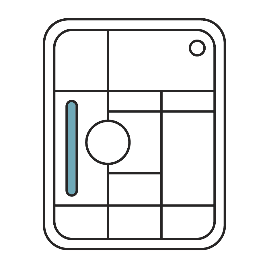 Graphic representation of wireframe design