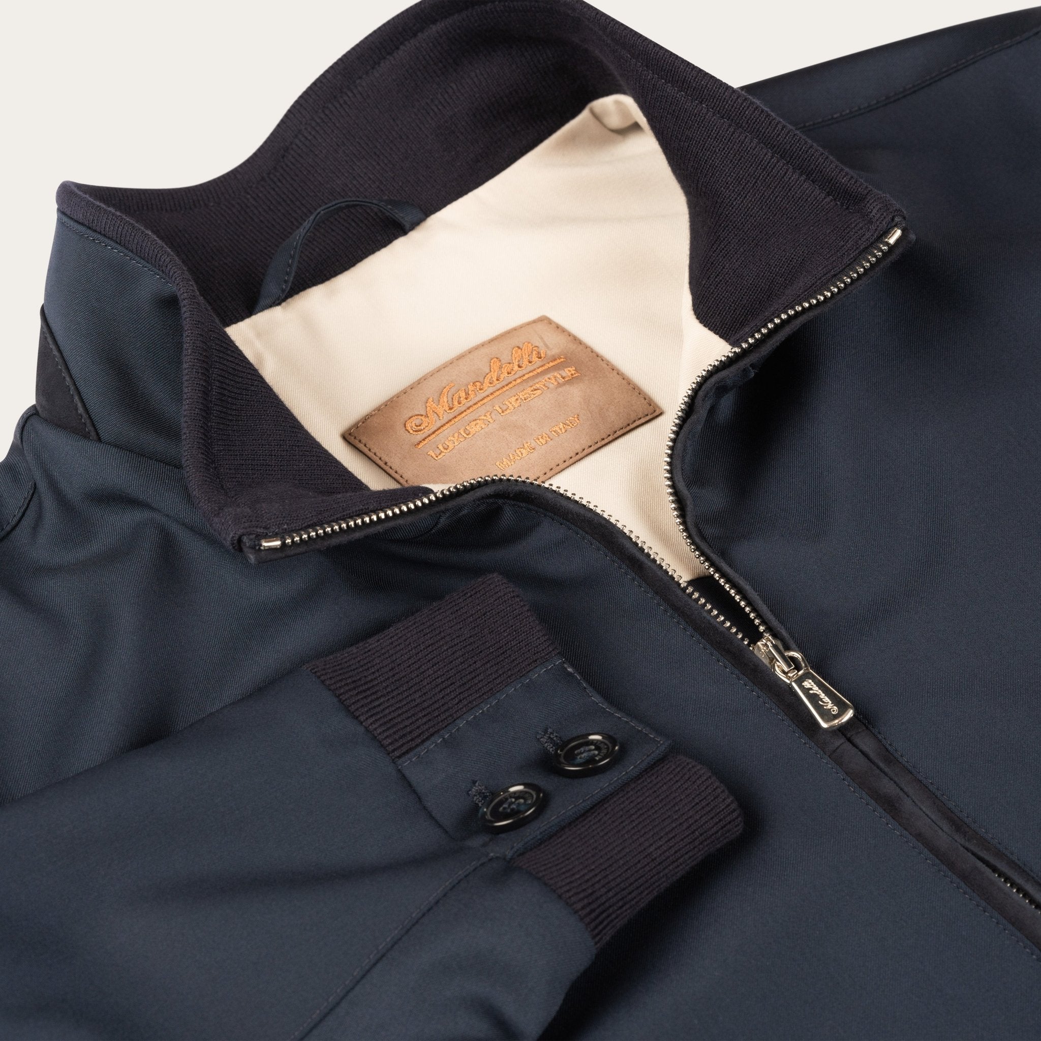 Light Wool Bomber Jacket - Mandelli UK