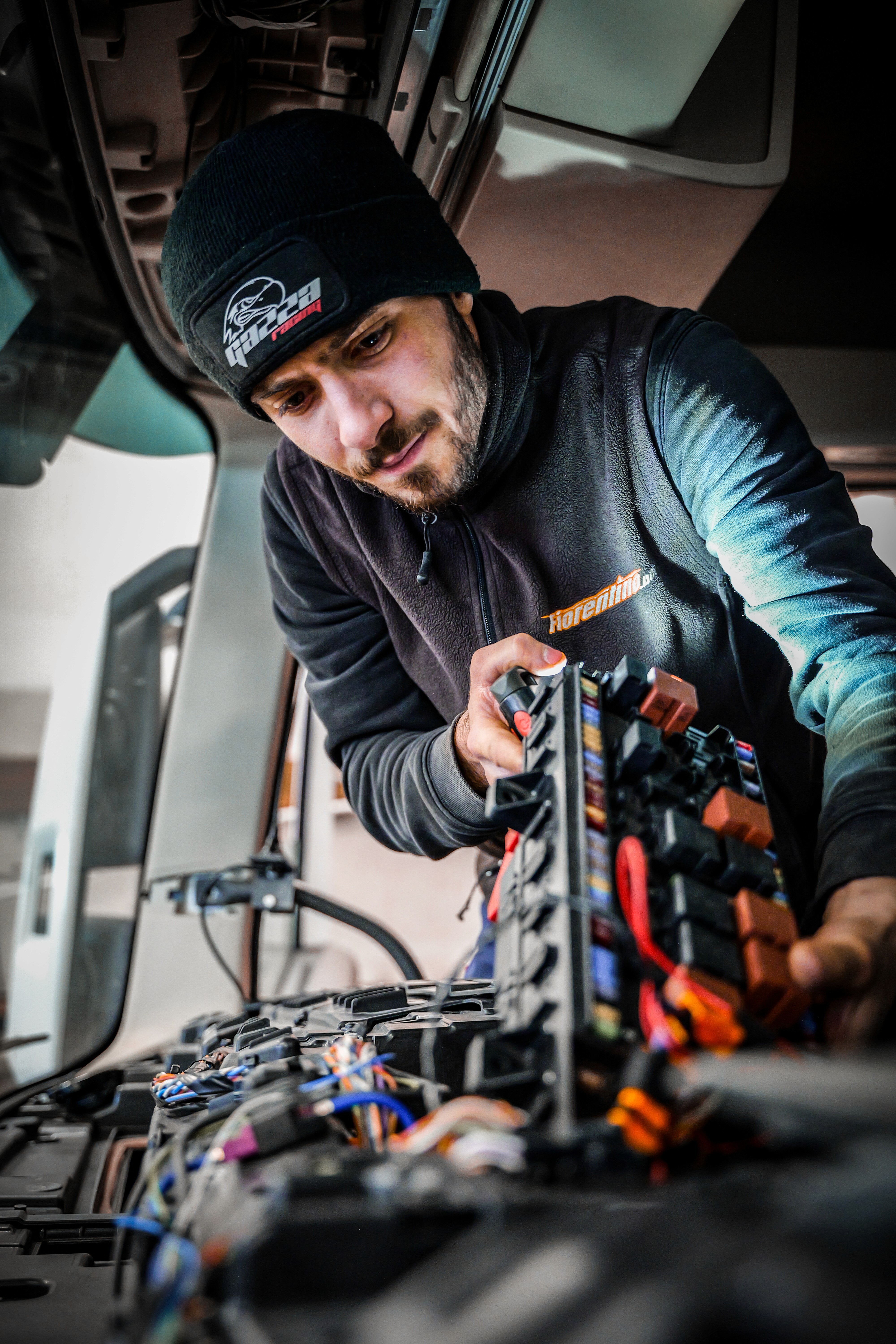 Women On Neon Background