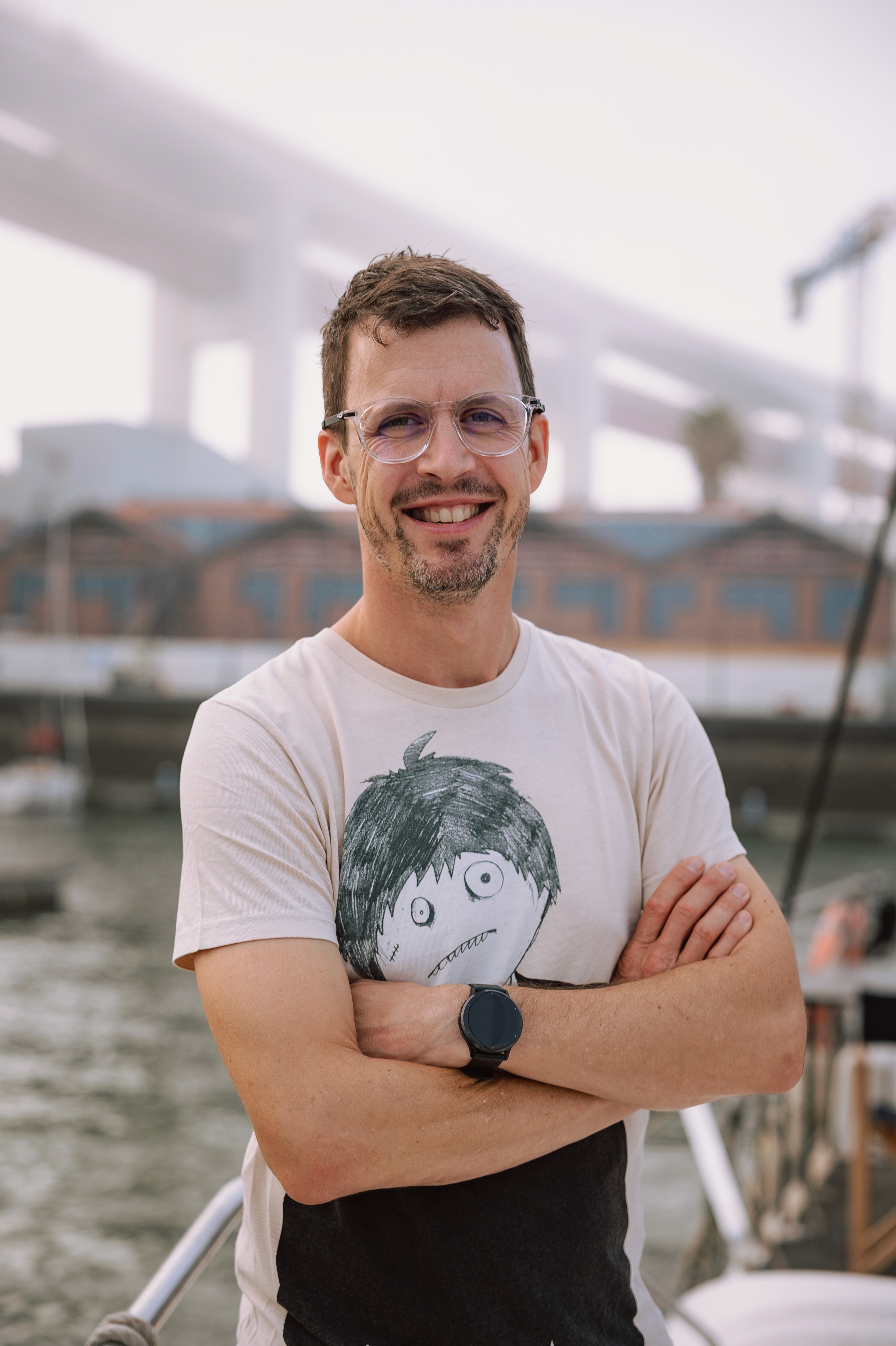 three children at the beach during golden hour
