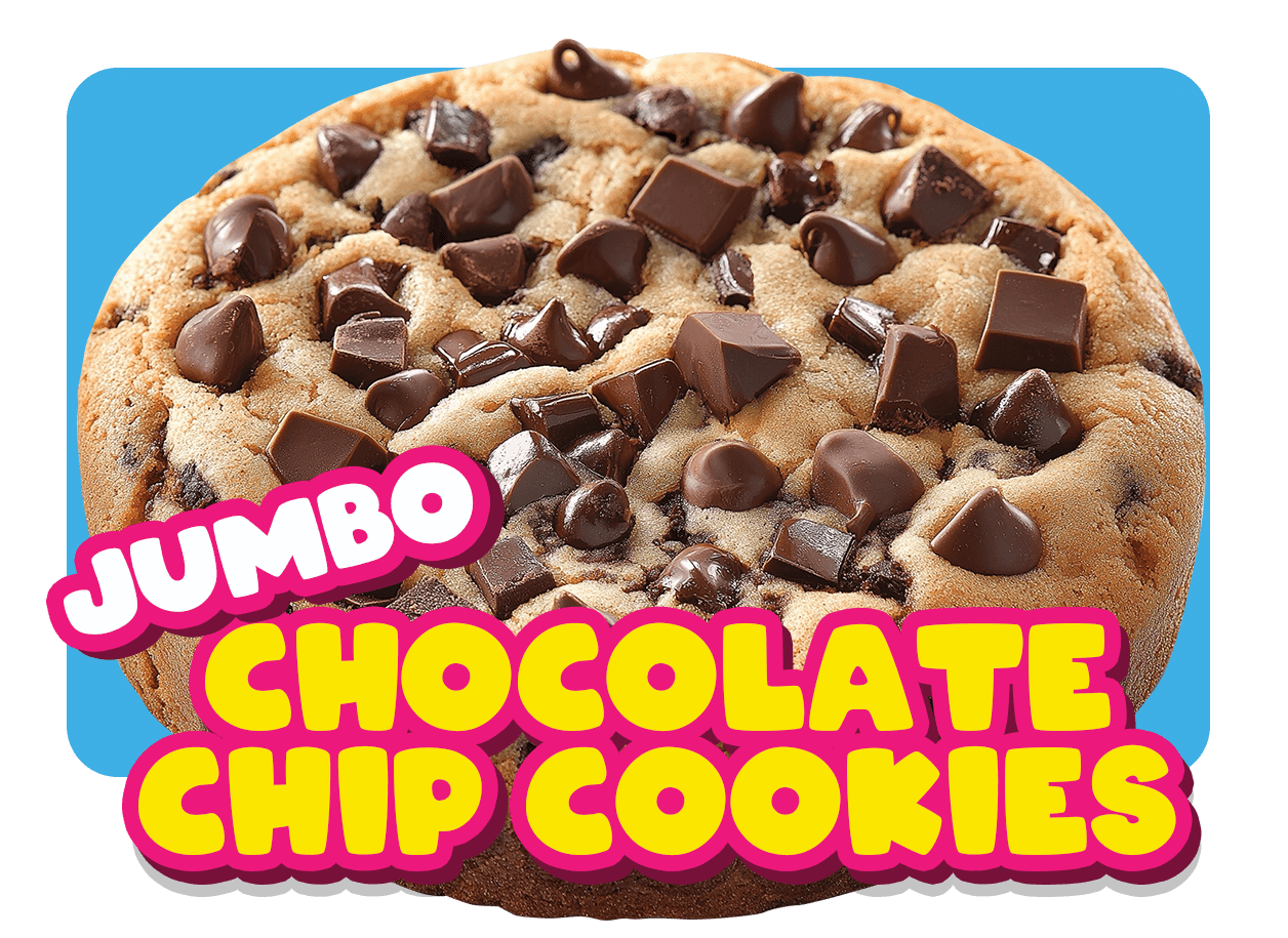 Giant fresh-baked chocolate chip cookie from North End Pizza in Virginia Beach, warm, gooey, and perfect for sharing, a sweet local favorite since 1987