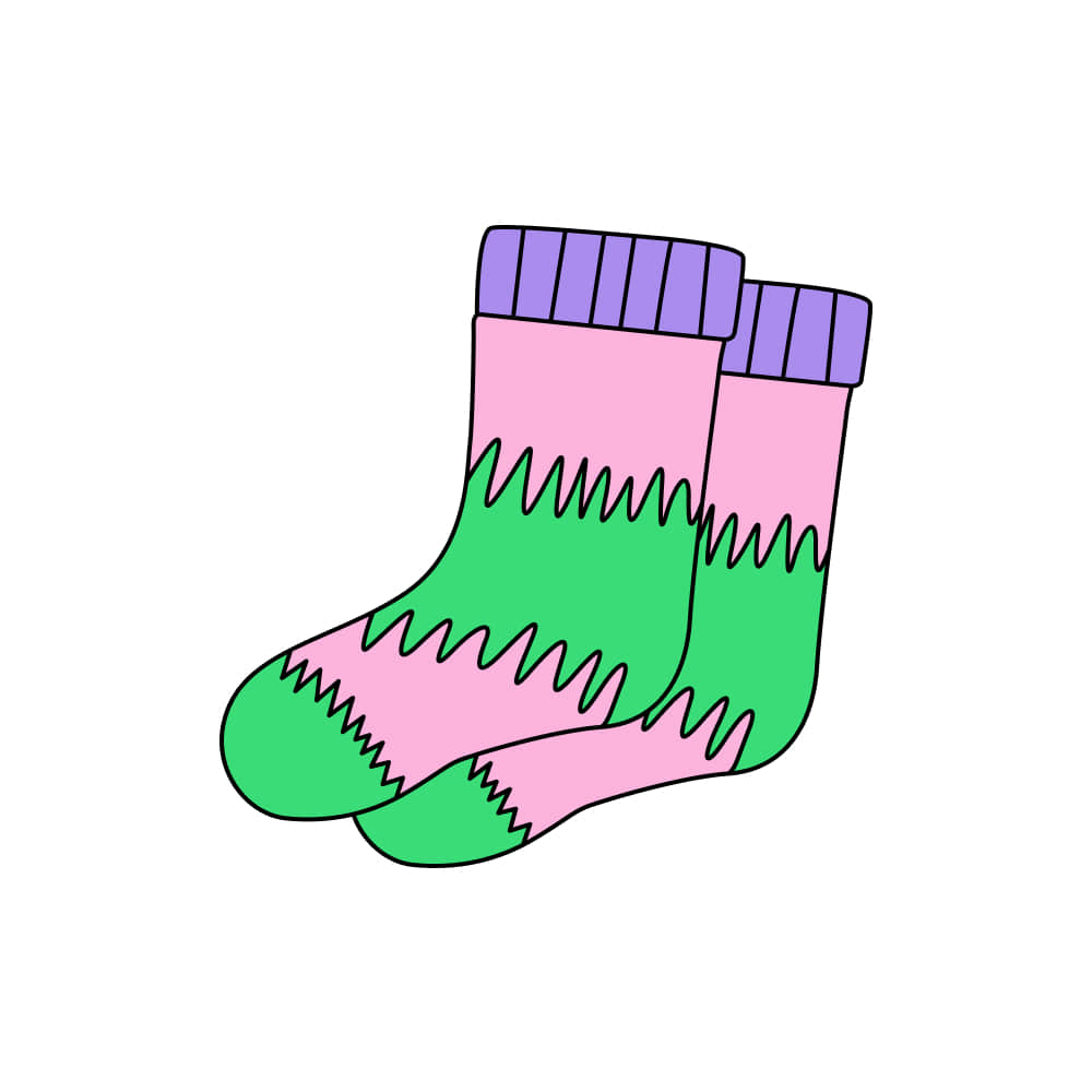 Zigzag Socks #0x6DY