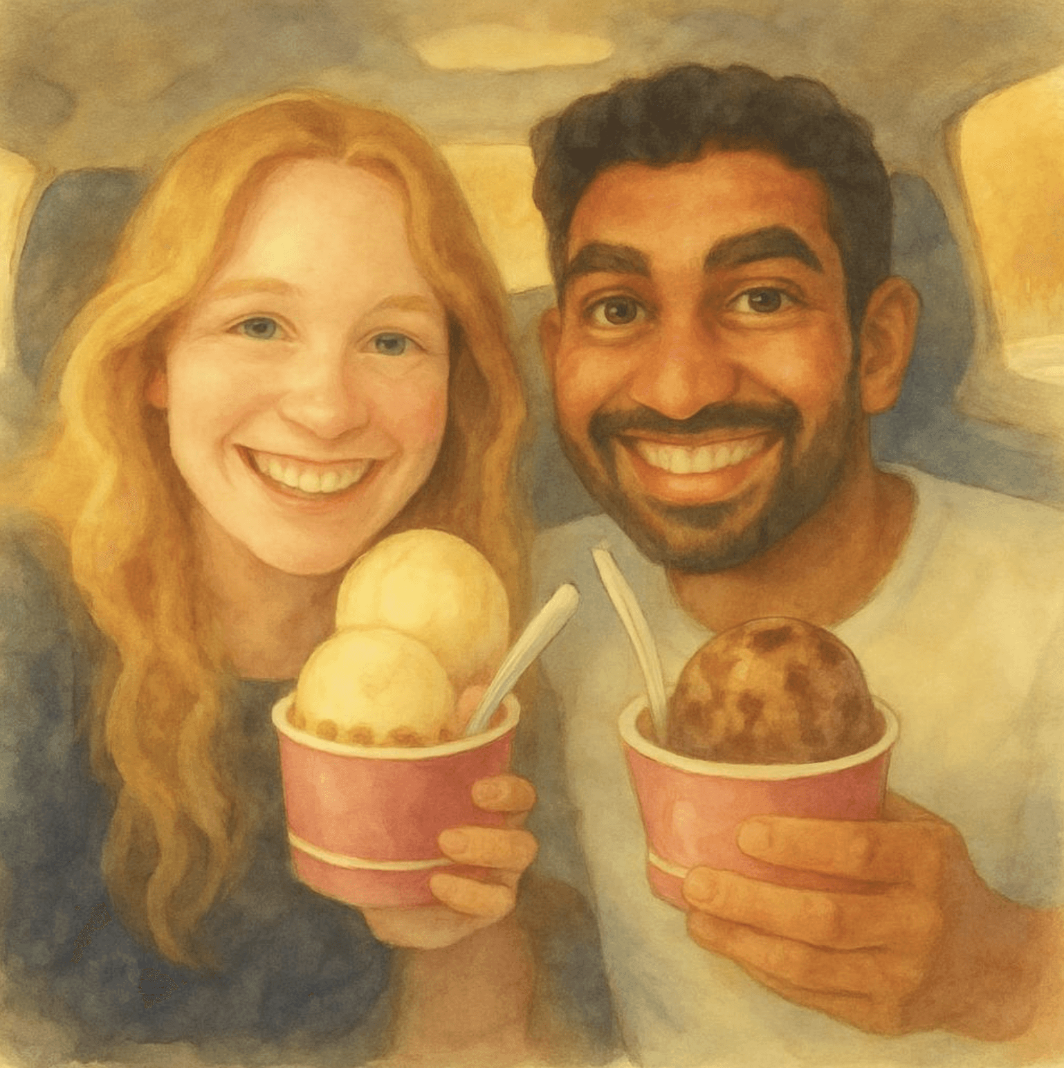 Close-up of lush, dark green leaves, some glossy and wet, against a muted background.