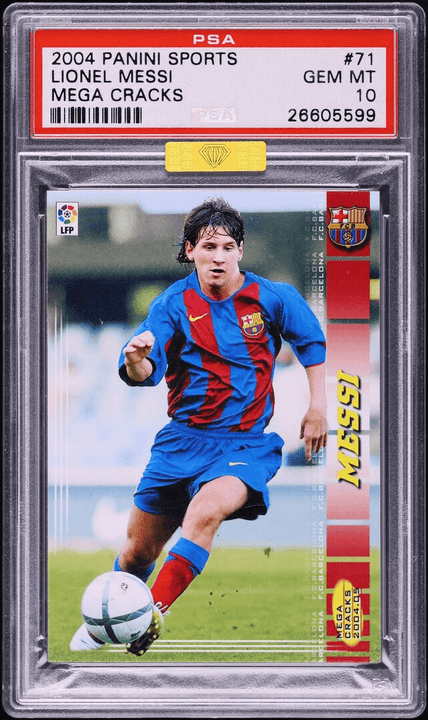 2004 Panini Sports Lionel Messi Mega Cracks
