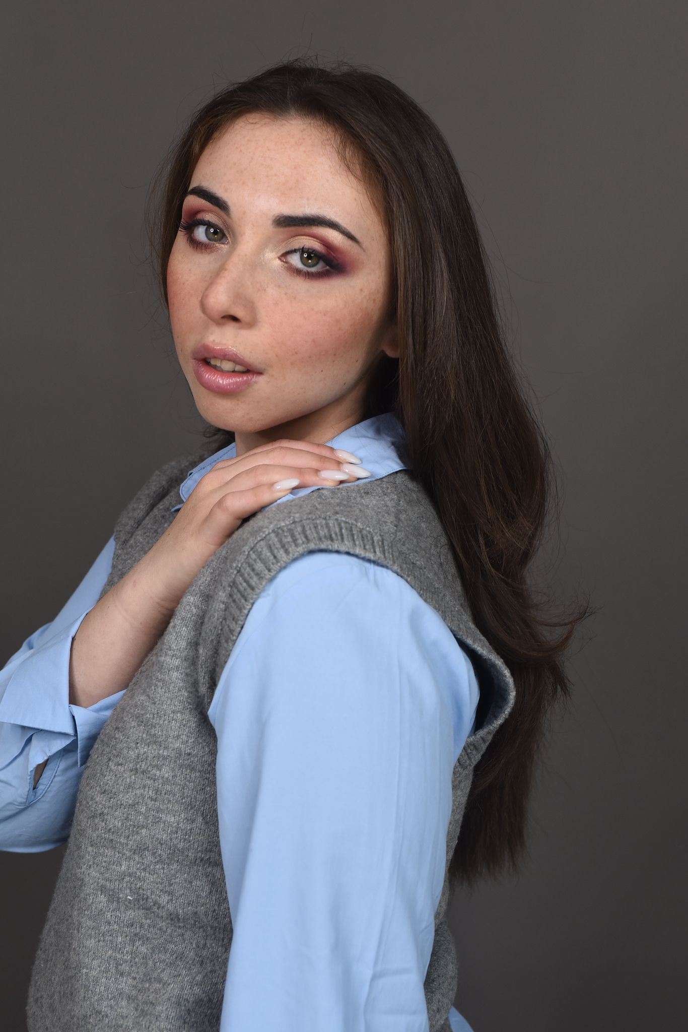 Blurred image of a handshake