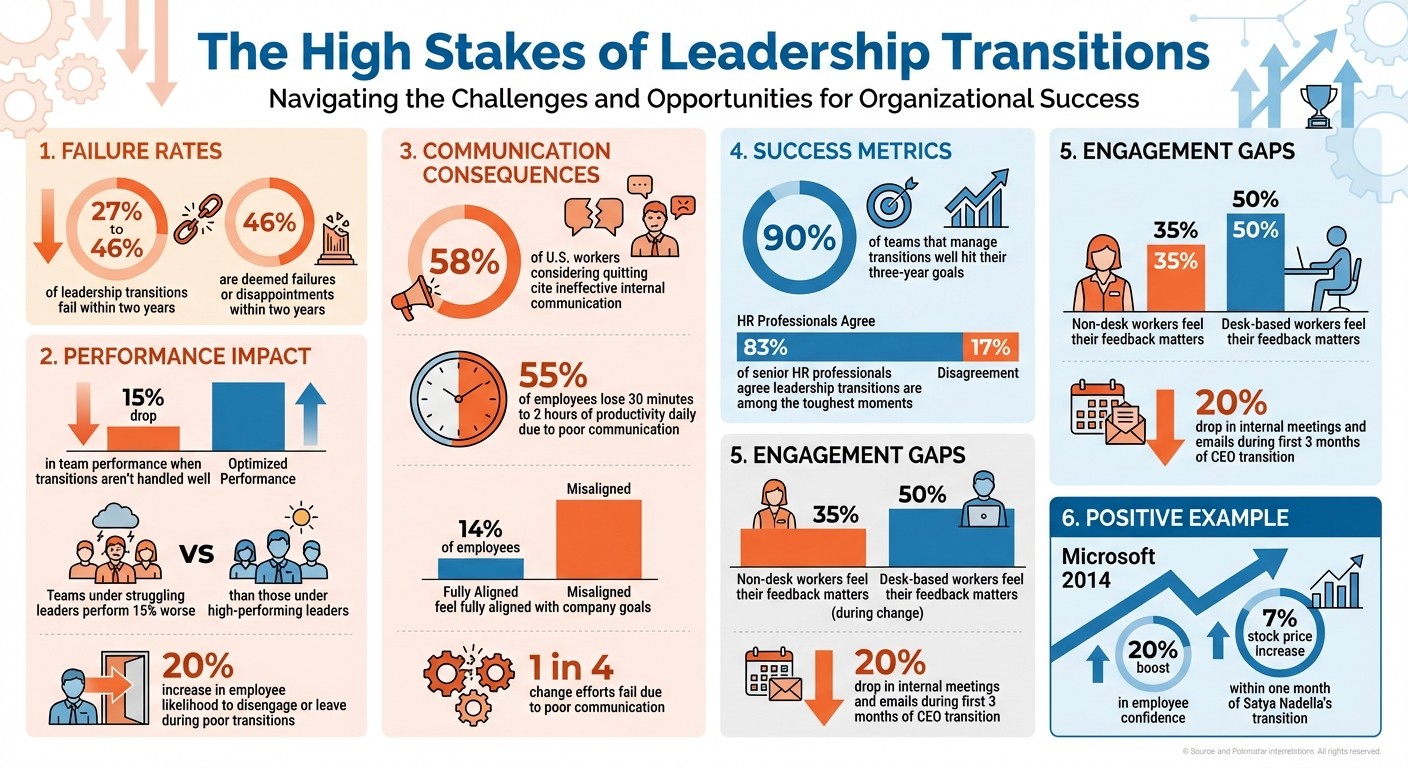 Leadership Transition Statistics and Impact on Team Performance