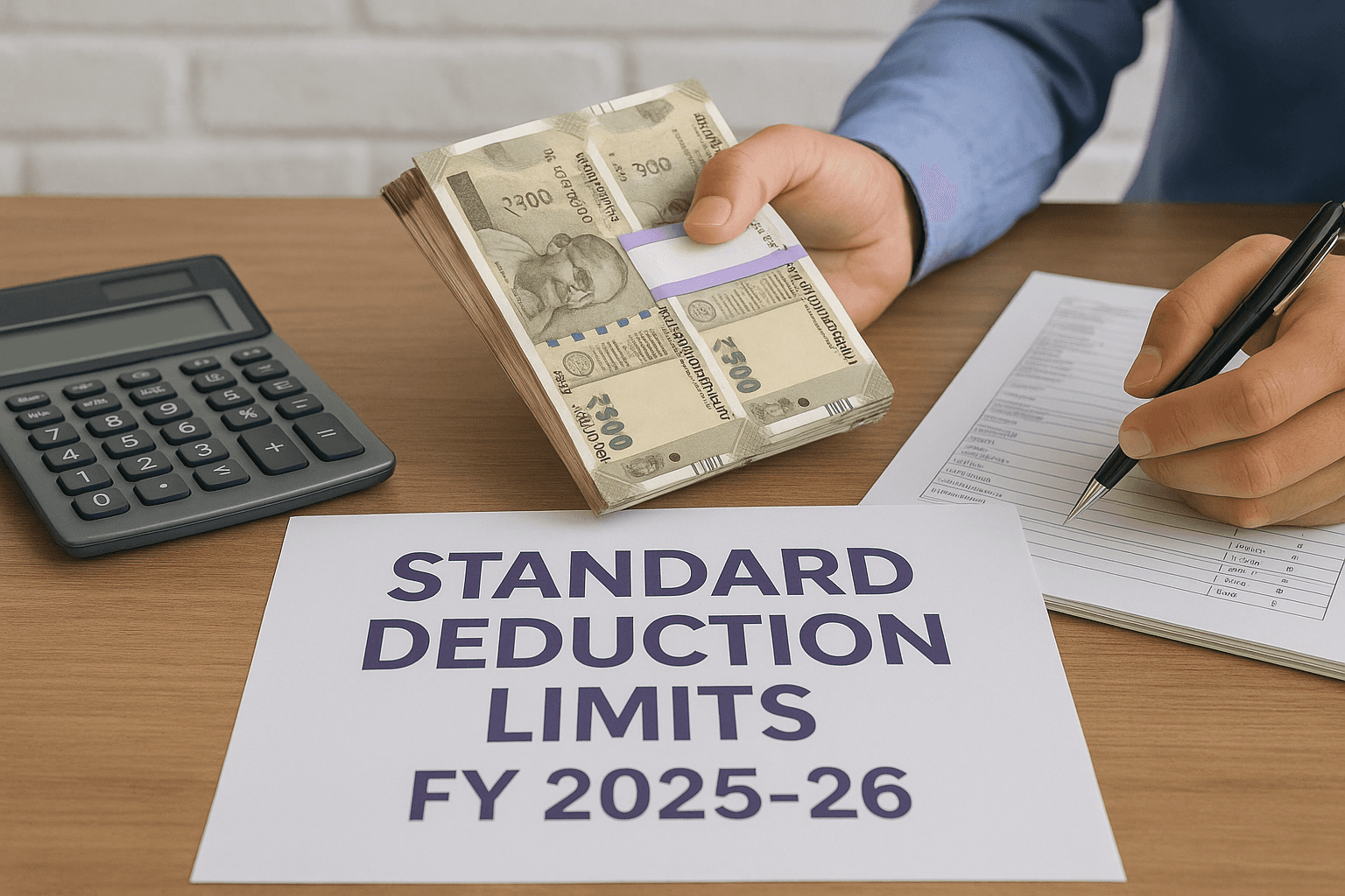 Standard deduction limits for FY 2025-26