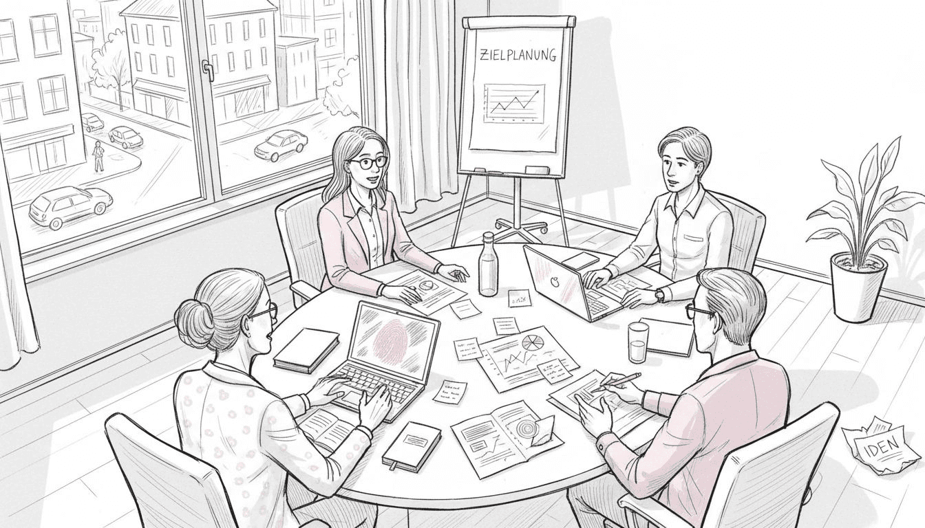 Im Workshop erarbeitet das Team gemeinsam eine Strategie für den Einsatz von KI.