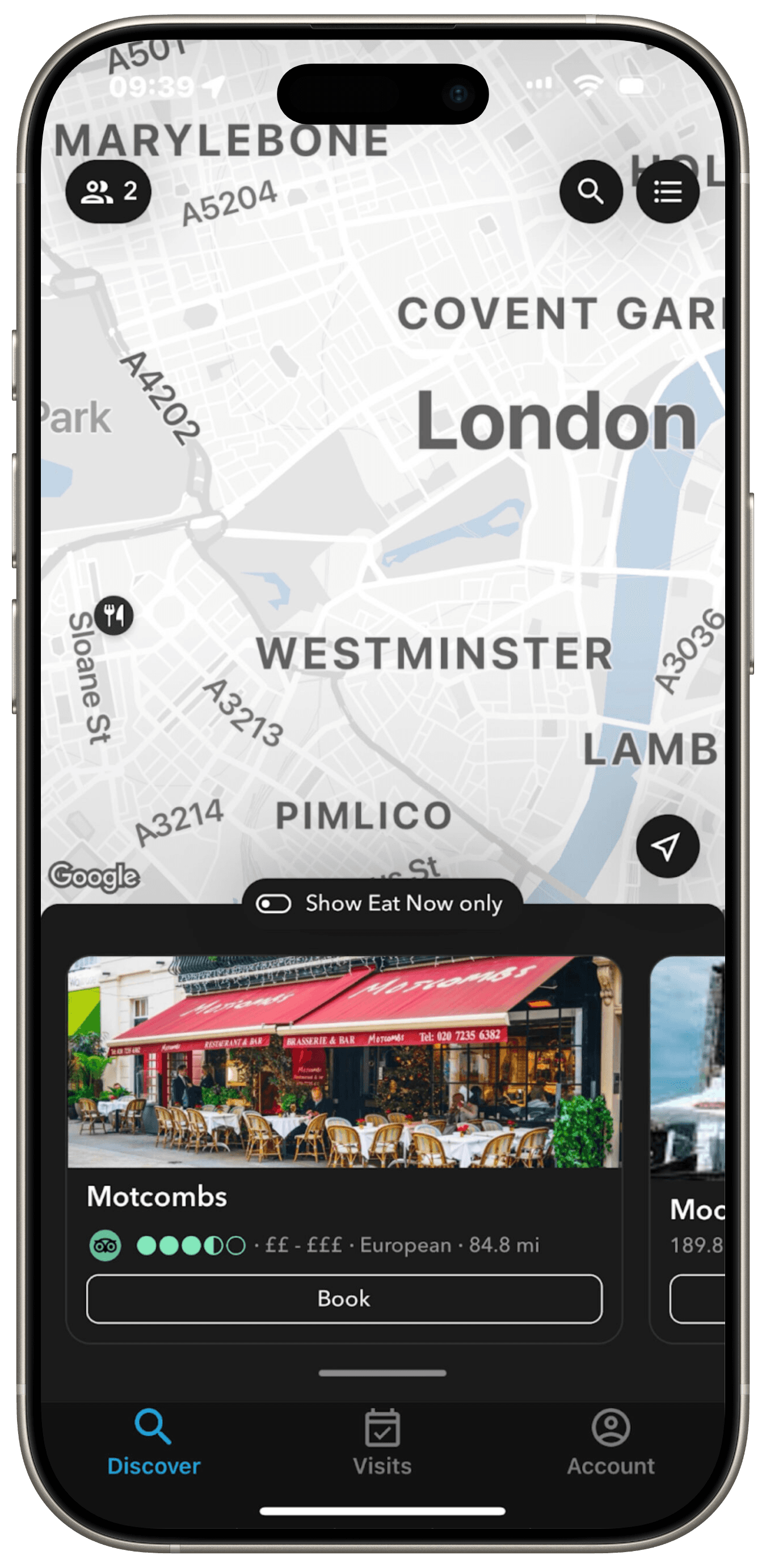 DOJO App Maps on iPhone