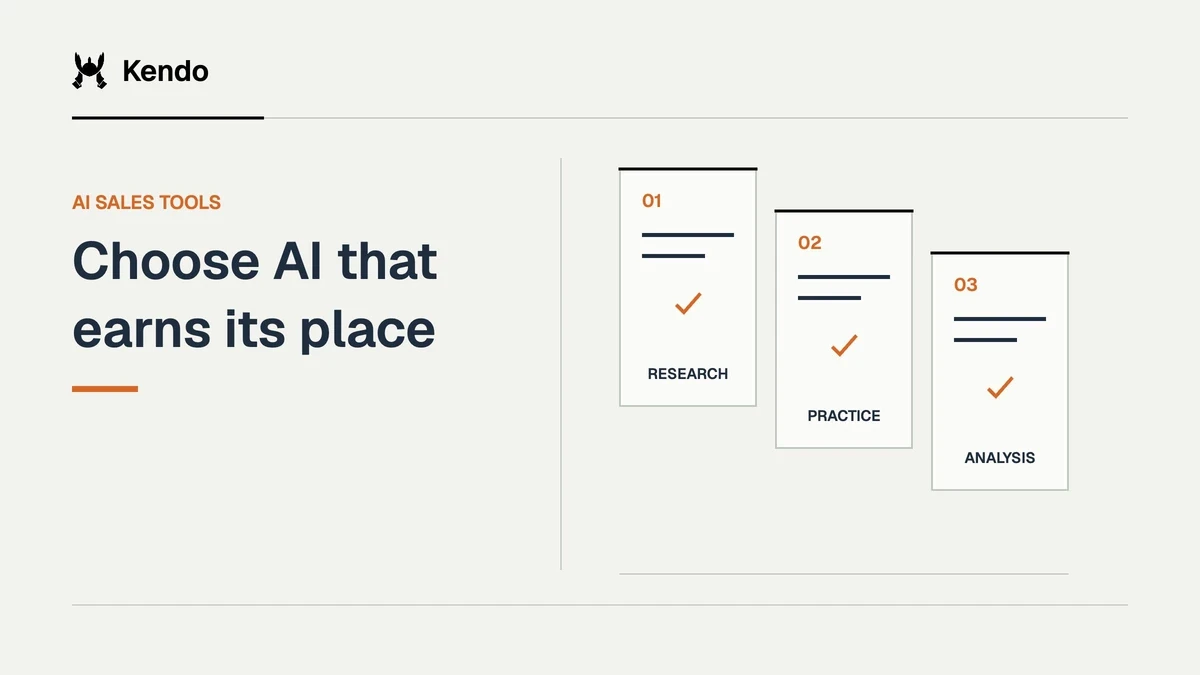 Choose AI that earns its place. Three evaluation cards compare research, practice, analysis.
