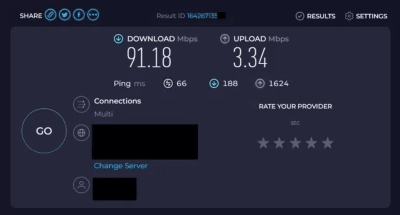 check network speedtest