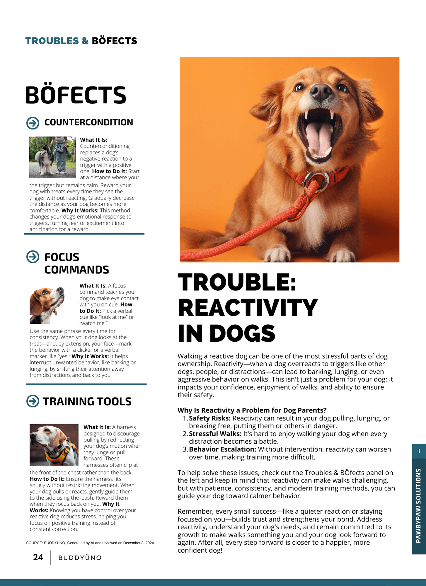 buddyuno, dog magazine, page 24