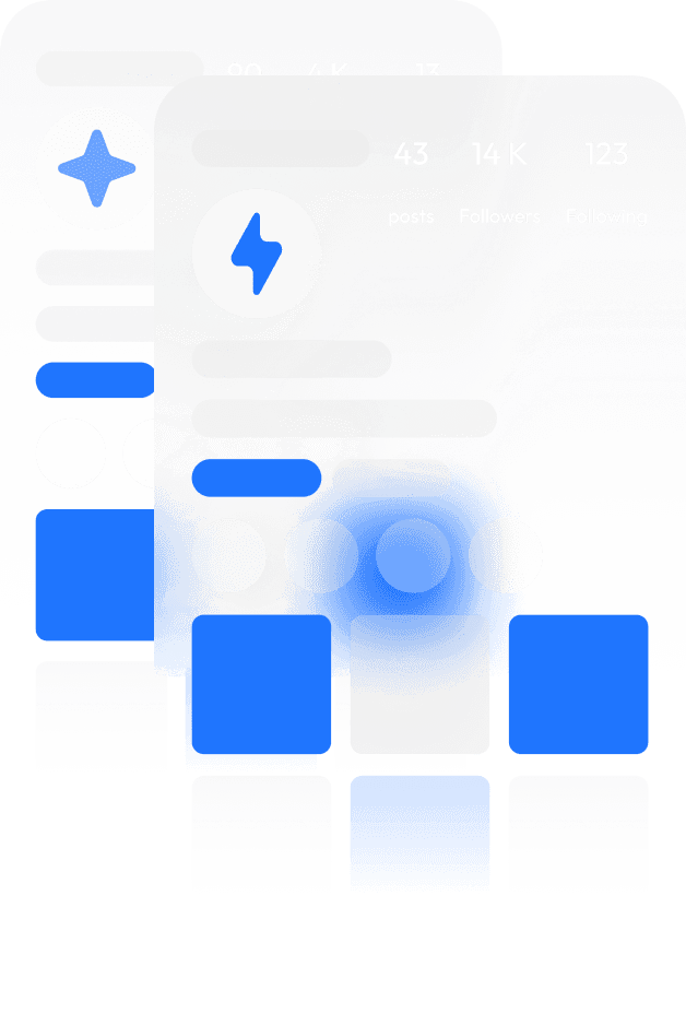 Casa Verde Framer template showcasing user interface layout with blue accents.