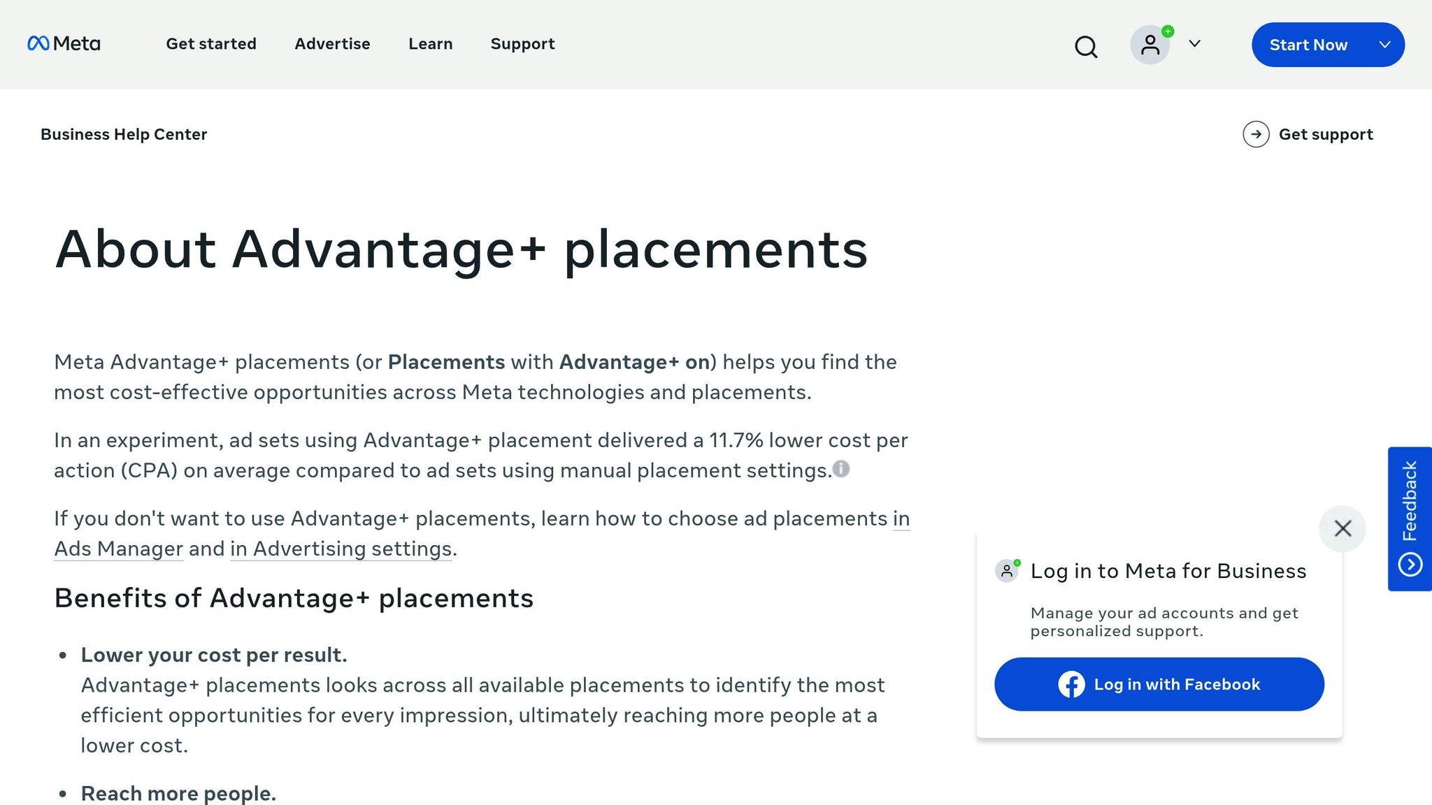 Advantage+ Placements