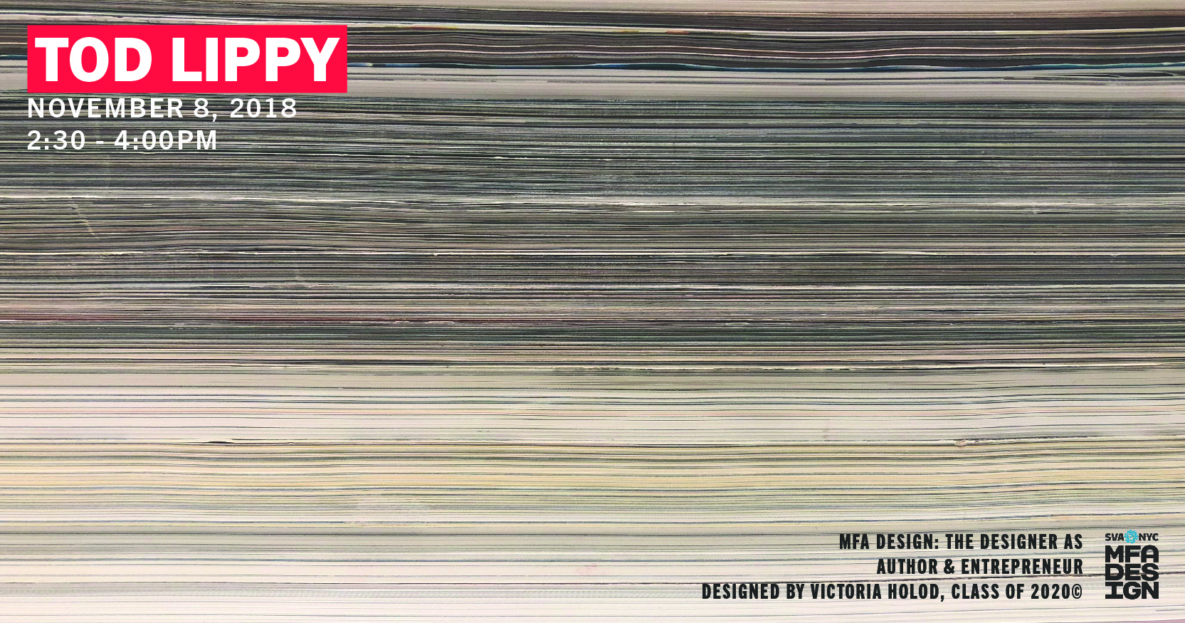 Poster design for Tod Lippy