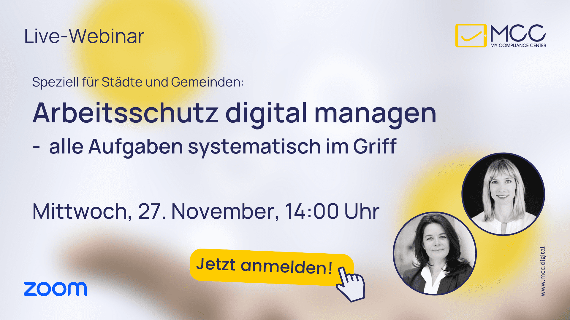 Live-Webinar speziell für Gemeinden: Arbeitsschutz digital managen - alle Aufgaben systematisch im Griff!