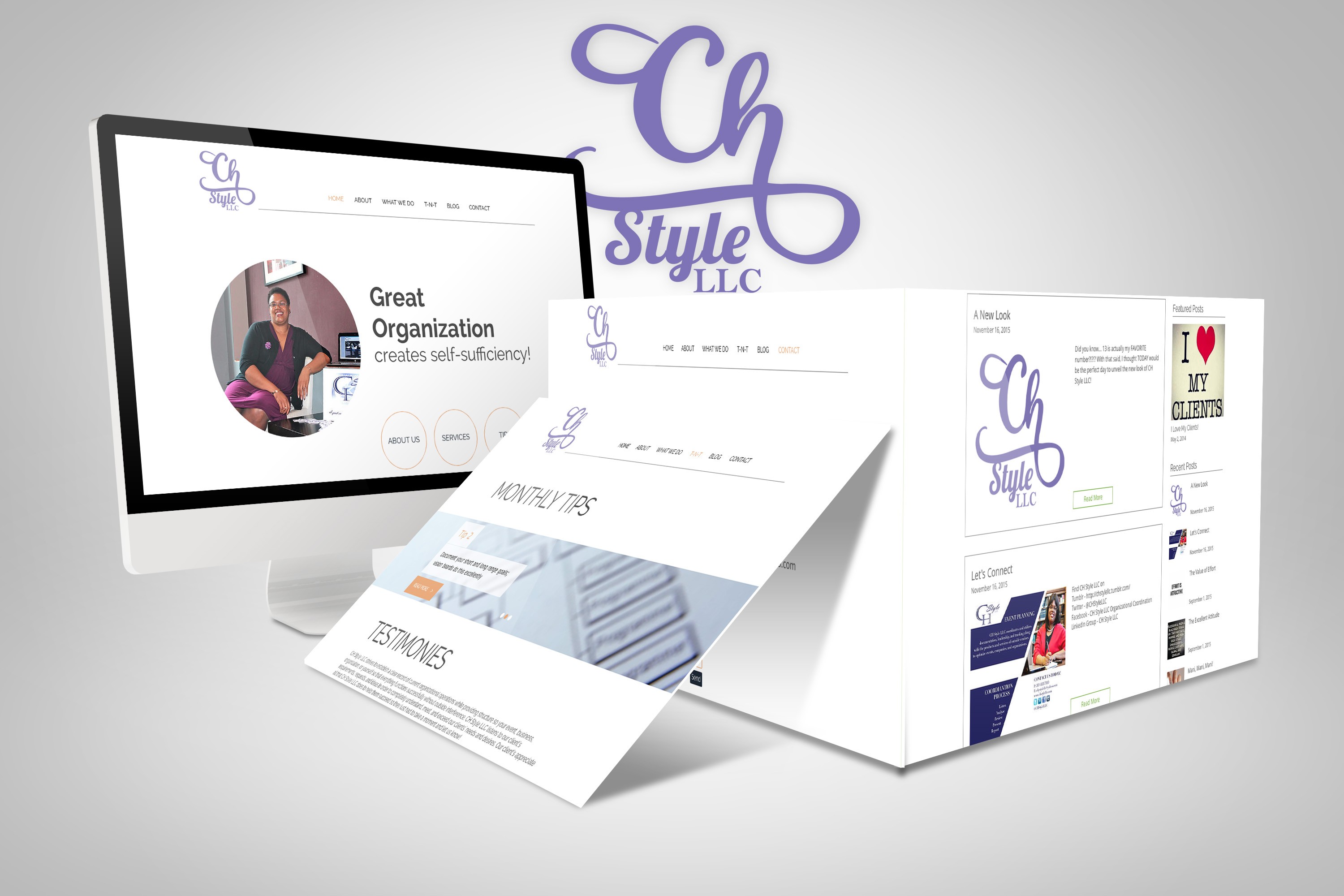 CH Style LLC Website Mockup