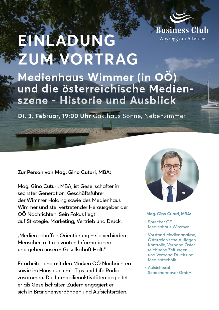 Einladung zum Vortrag: Die Attersee-Schiffahrt