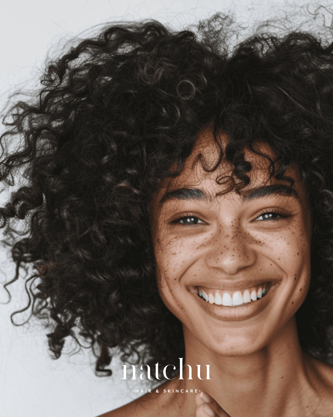 woman with curly hair