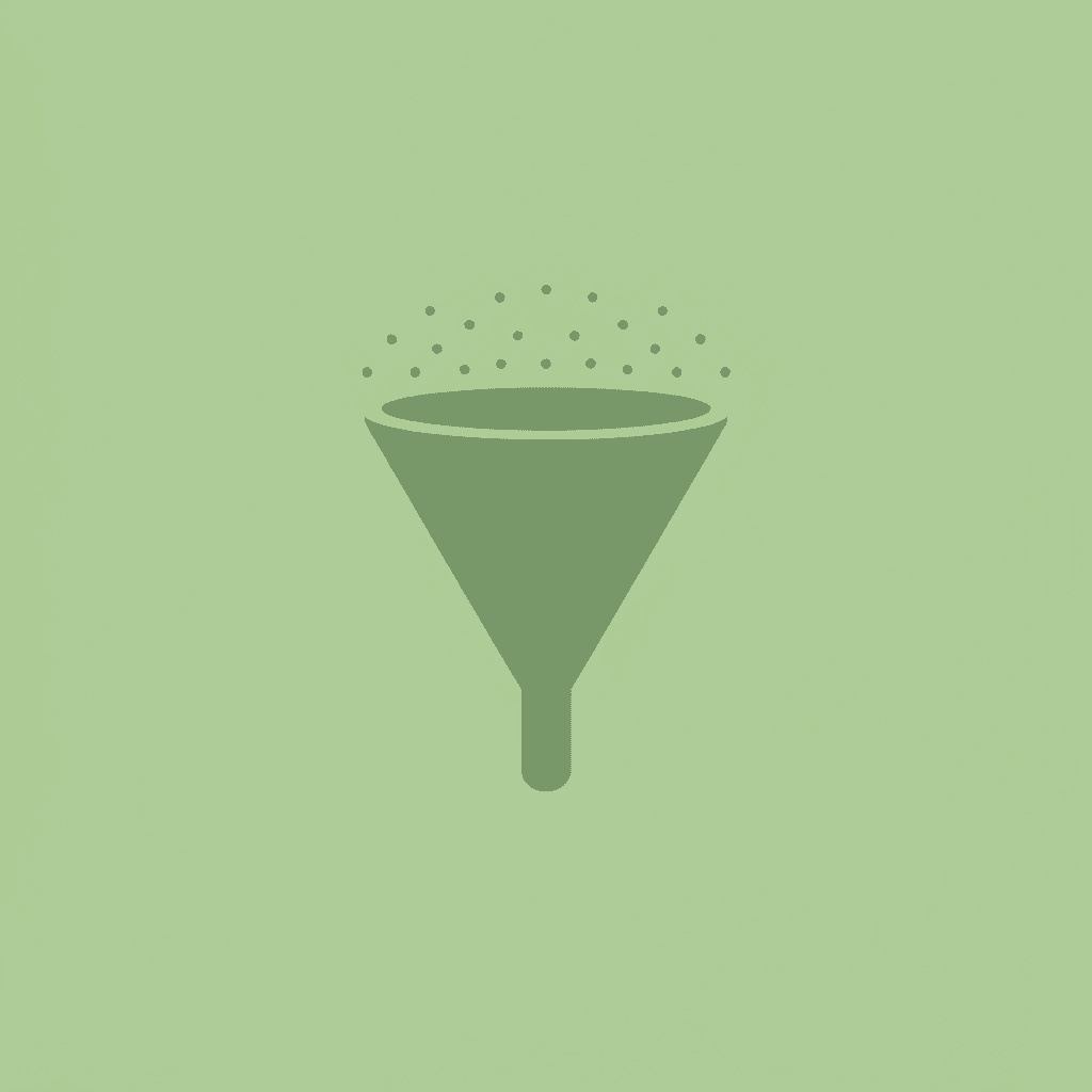 Funnel diagram showing thousands of students entering at the top, narrowing to a small number of scholarship winners at the bottom