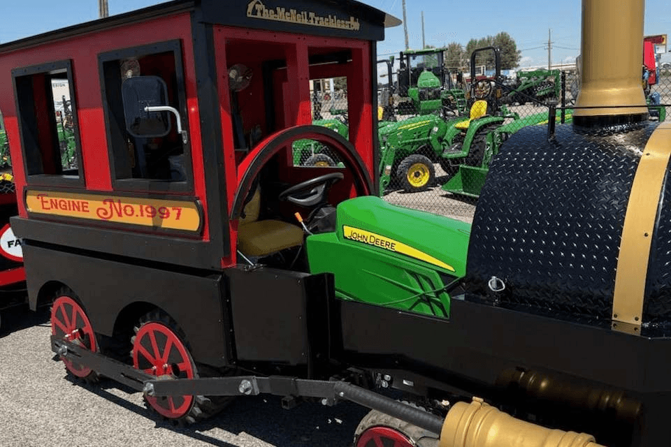 McNeil Trackless engine exposing John Deere component