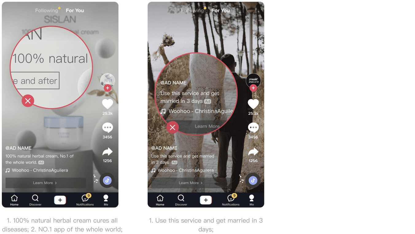 Misleading or exaggerated product claims