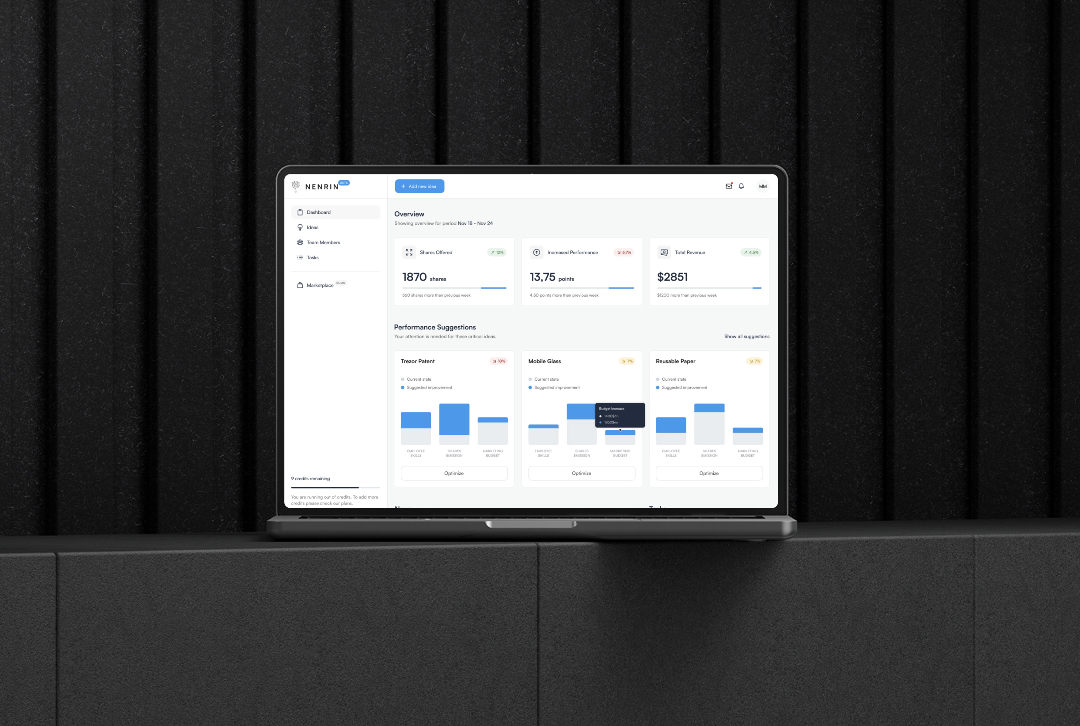NENRIN - Dashboard UI/UX