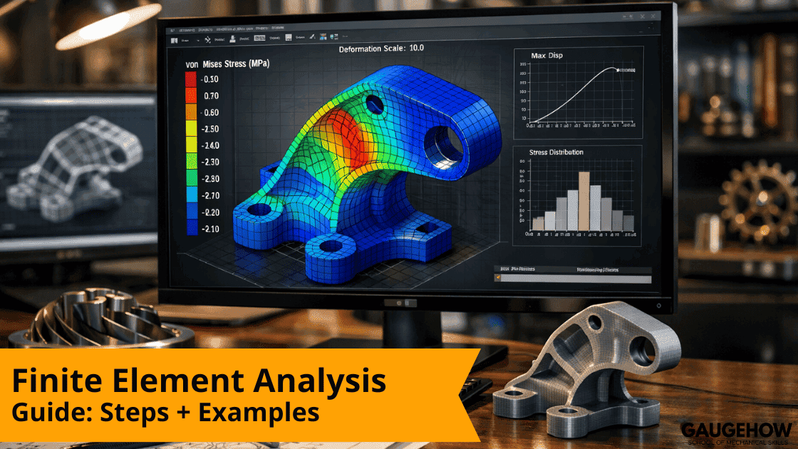Finite element analysis stress plot example
