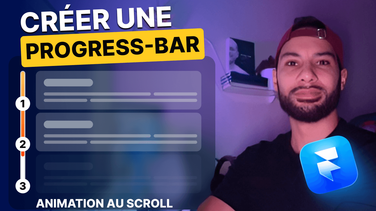 Progress-bar animée au scroll sur Framer sans coder