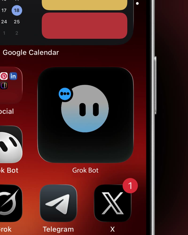 Grok Phone Widget