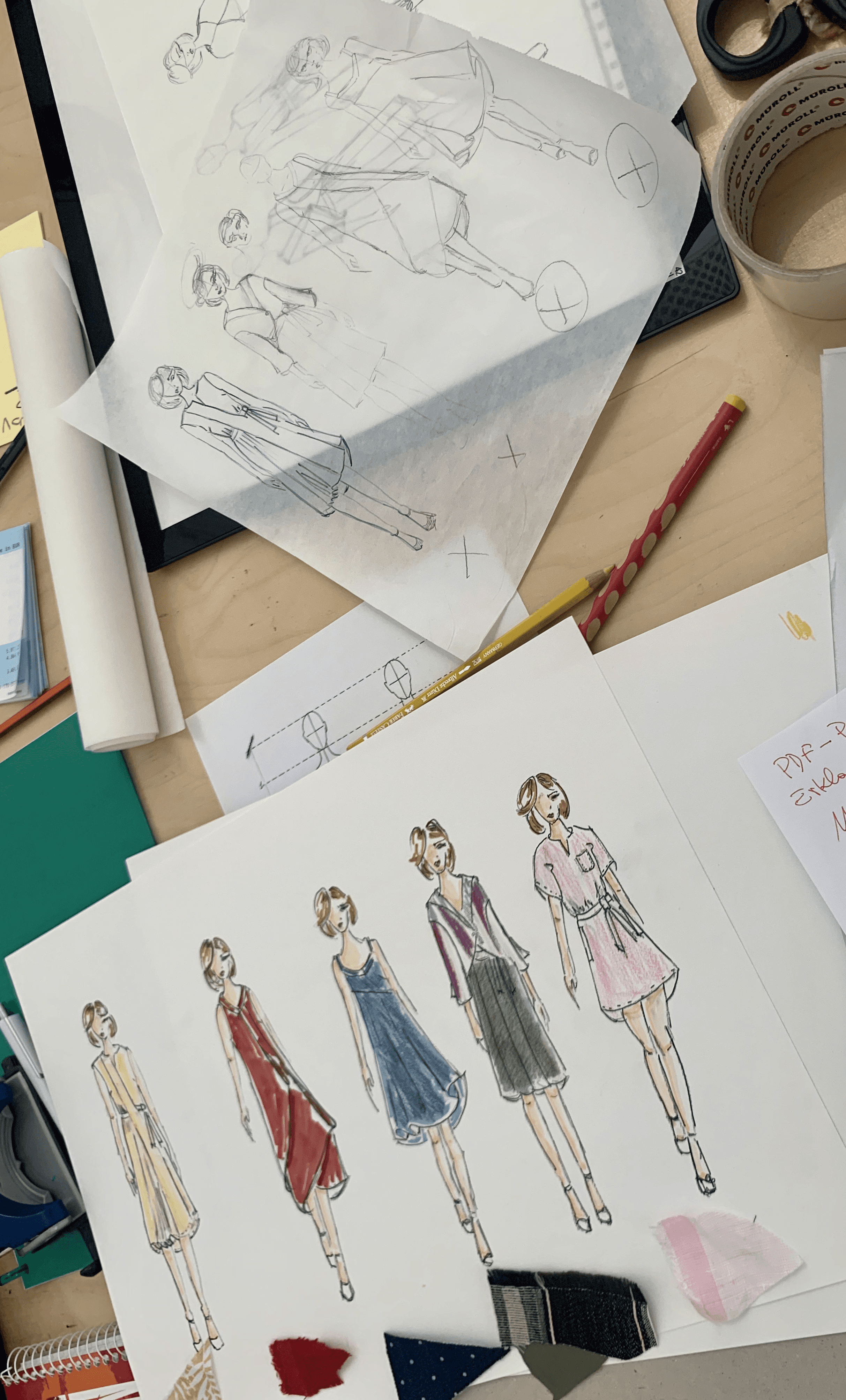 sketches of a zero waste collection