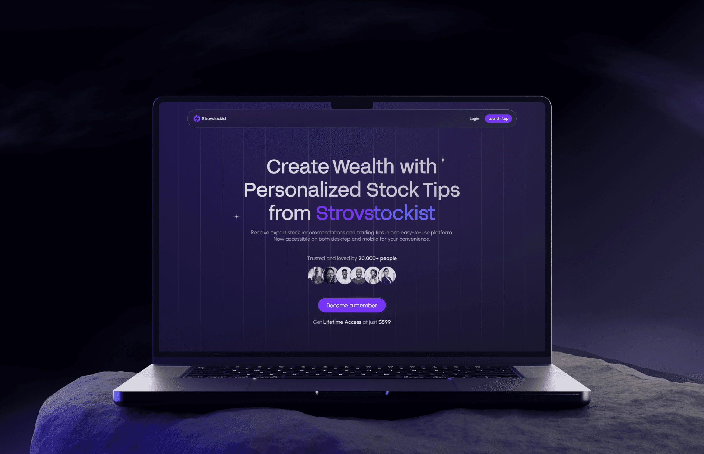 Strovstockist Landing Page