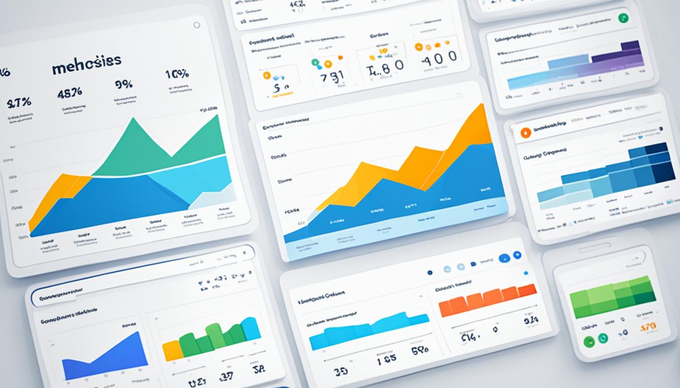 Visualize a social media analytics dashboard displaying various metrics, such as engagement rate, reach, impressions, and follower growth. The dashboard should include line graphs, bar charts, and pie charts representing the data. Use different colors to highlight the performance of each social media platform and add a filter option to view specific time periods. The dashboard should have a modern and sleek design with simple and easy-to-read fonts.