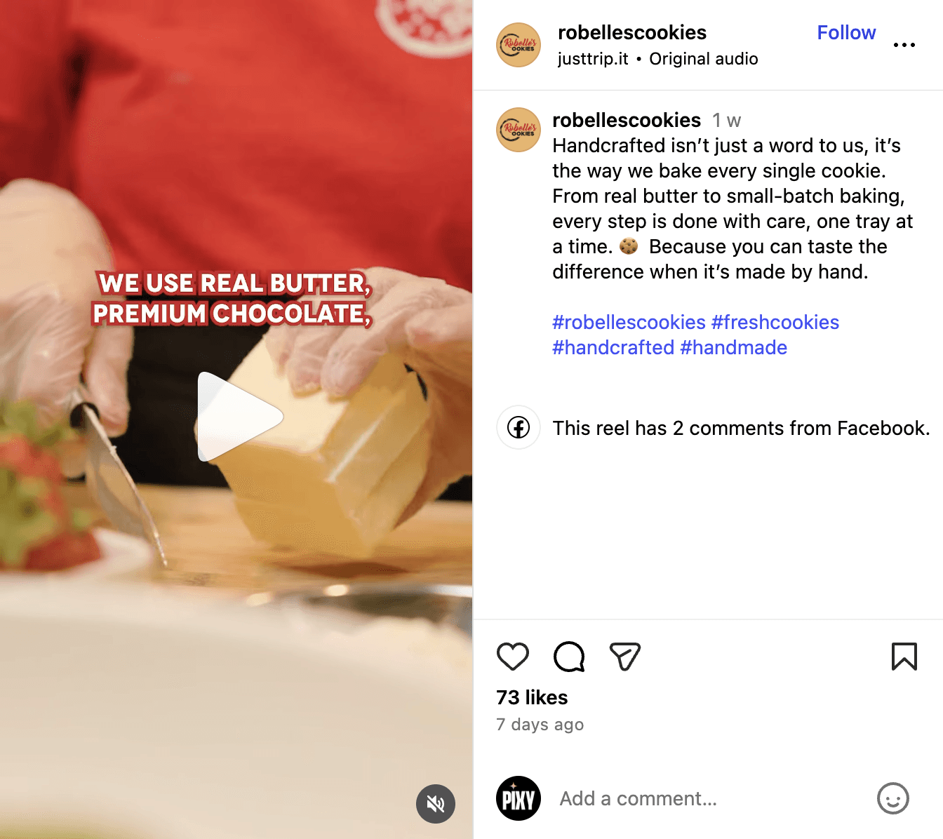 Process Transparency Videos for Busy Home Bakers