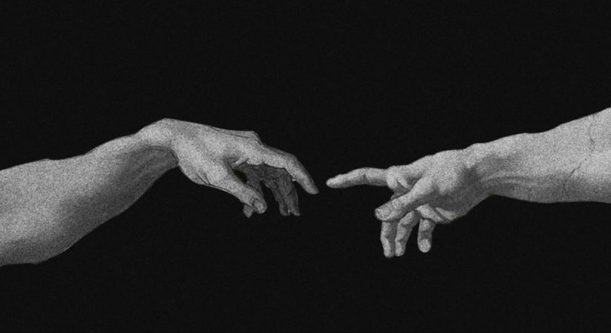 Connect - Black and white version of the artwork