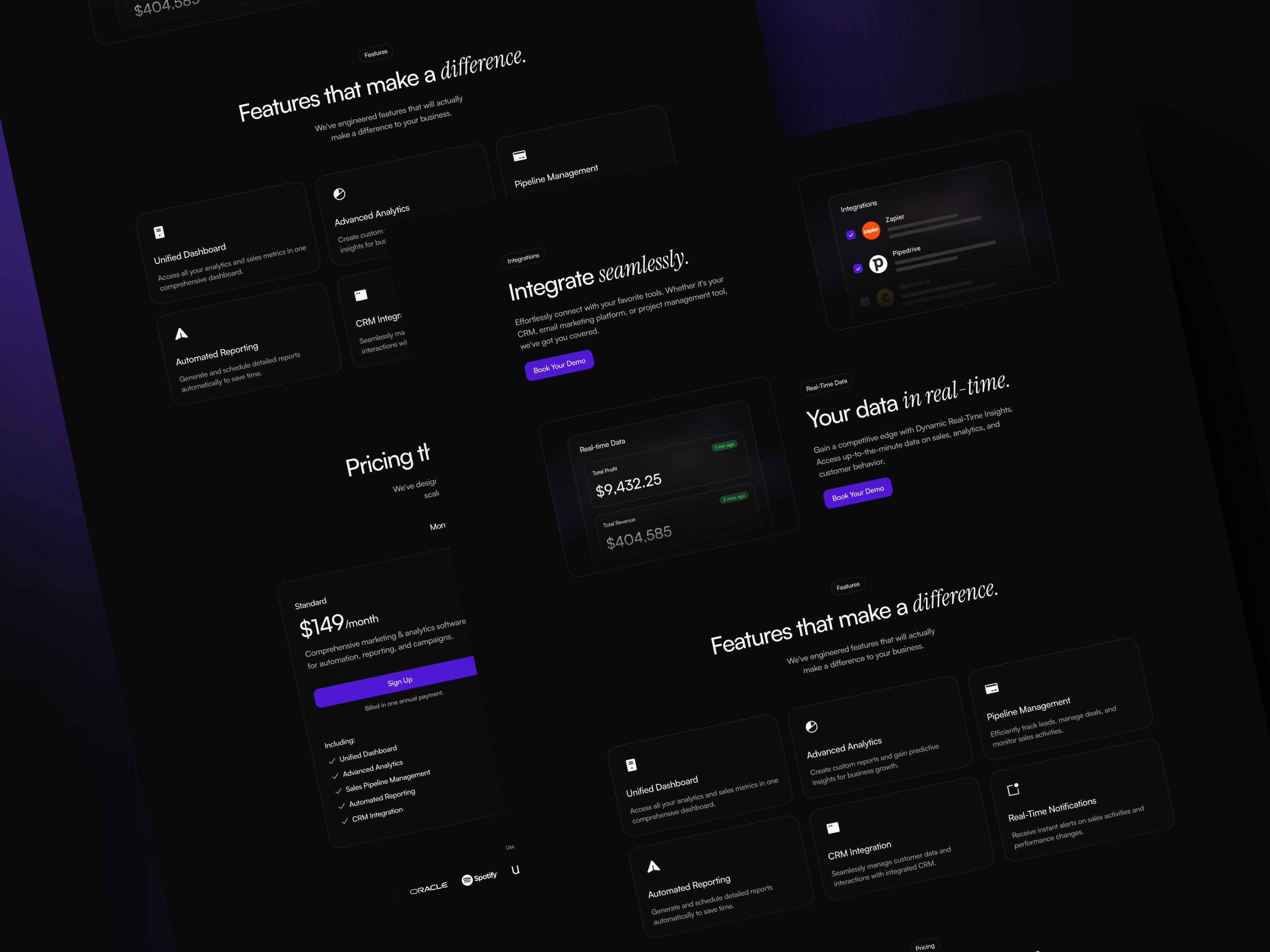 Screenshot of Scalable template