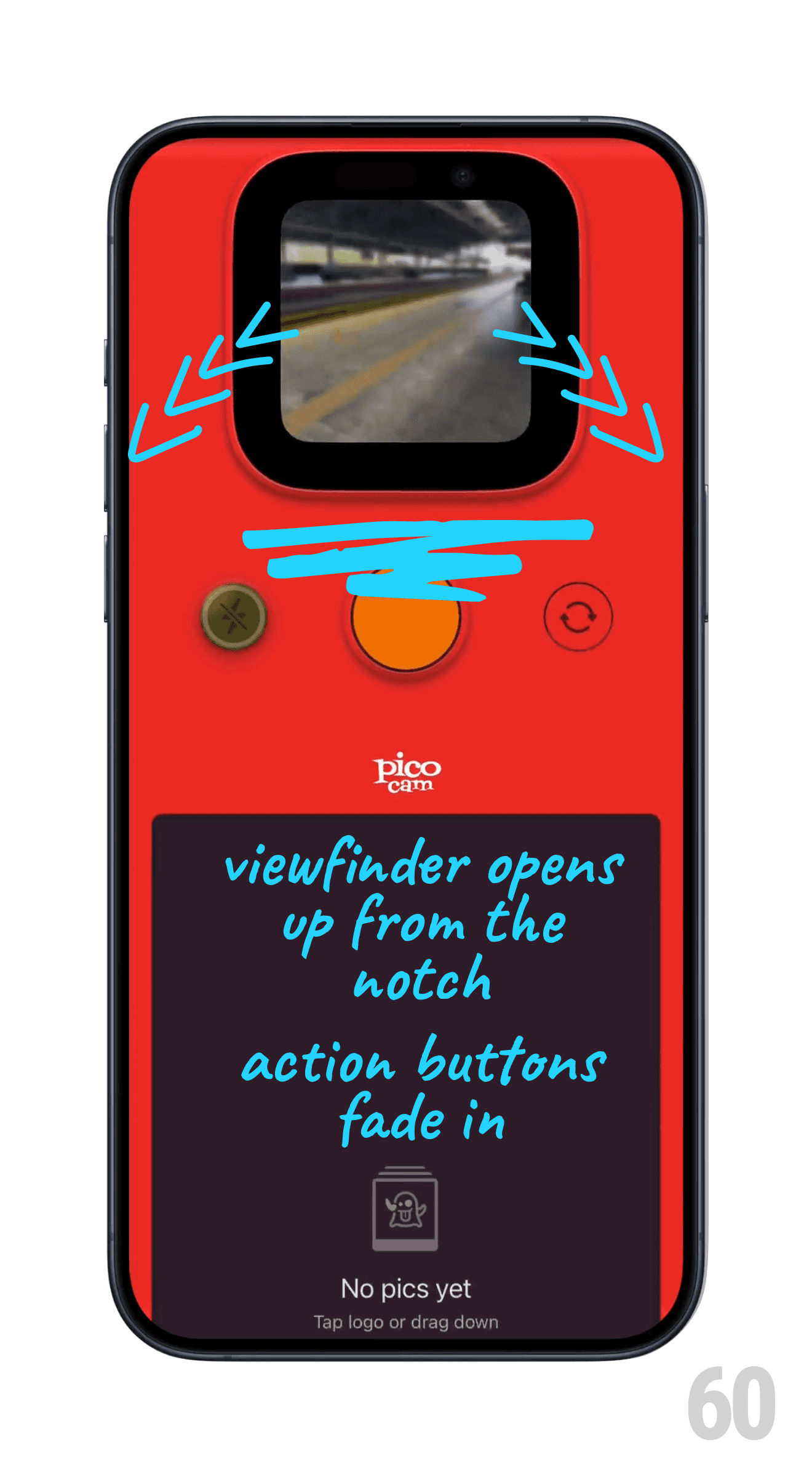 Pico Cam Pull Down Notch Camera Interaction