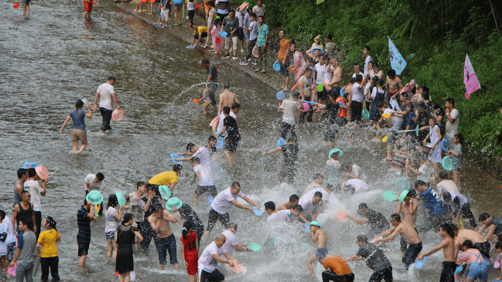 Water Fights: Songkran Day Celebrations