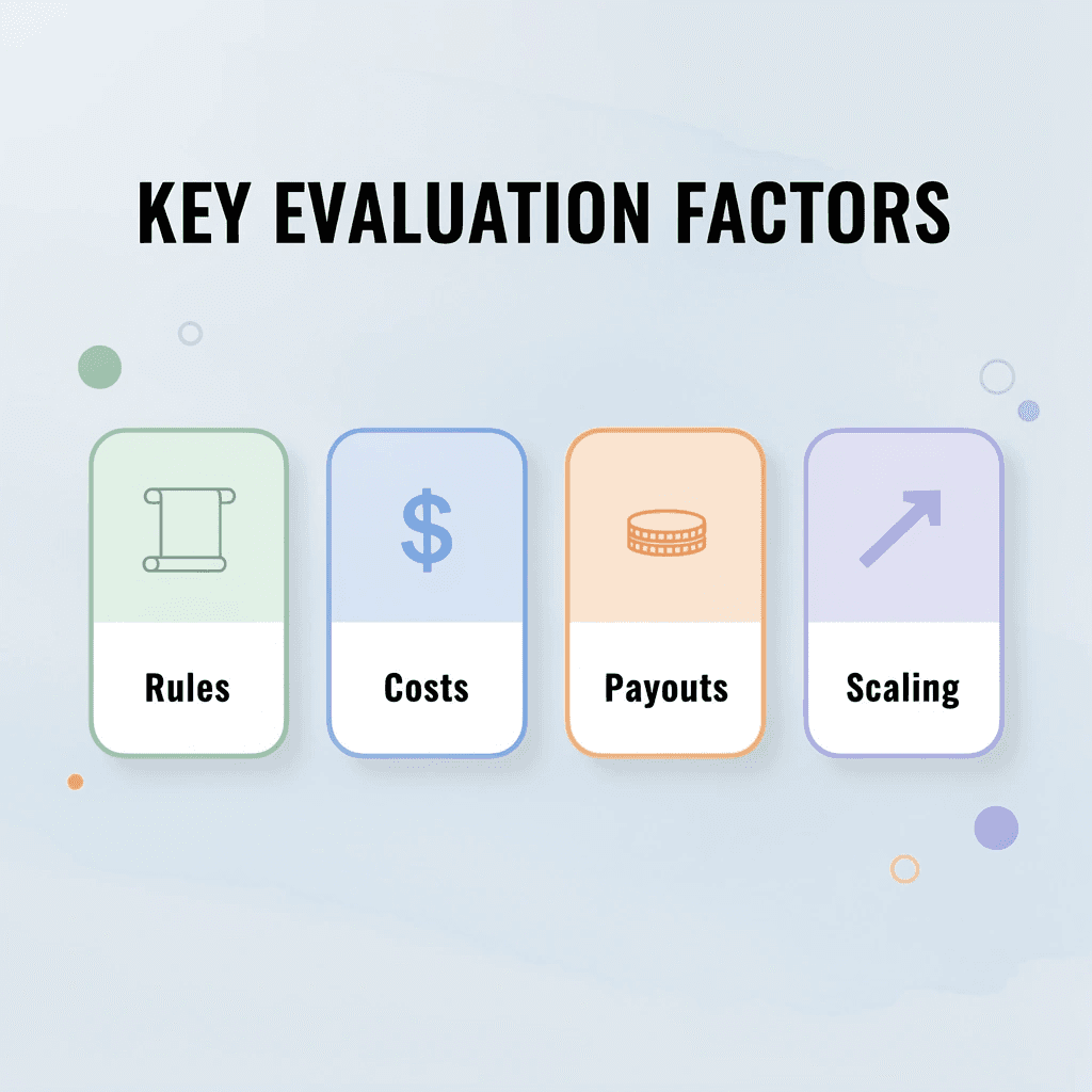 Four key factors for evaluating prop firms