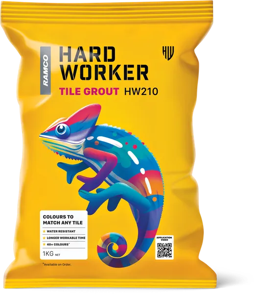 Hard Worker Tile Grout for joint filling of tiles, marbles, granite and natural stones.