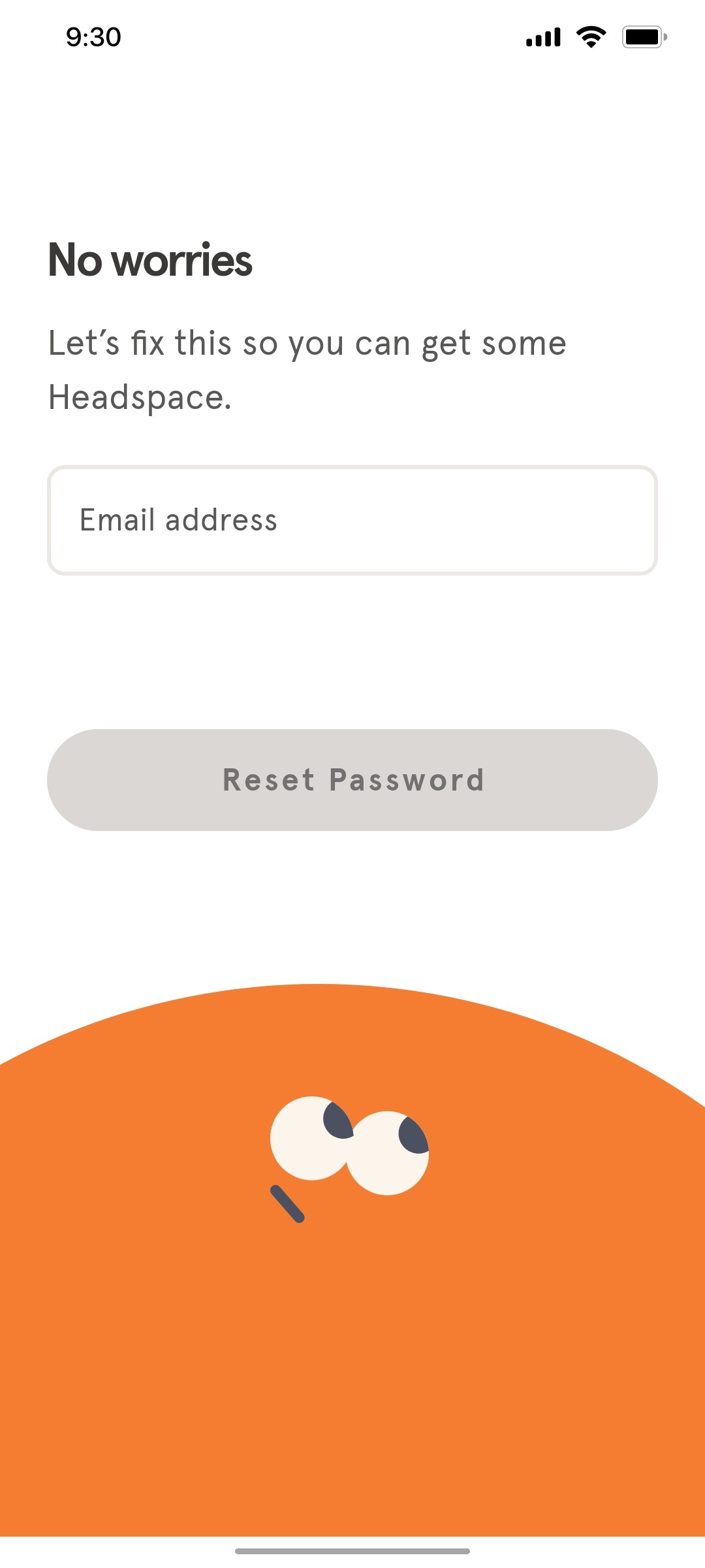 Headspace Forget Password 1
