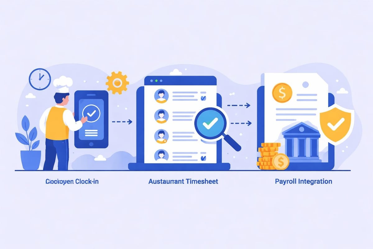 Digital time tracking workflow