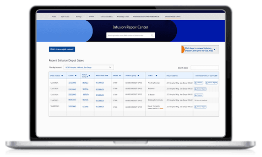 App Screen with open sidebar