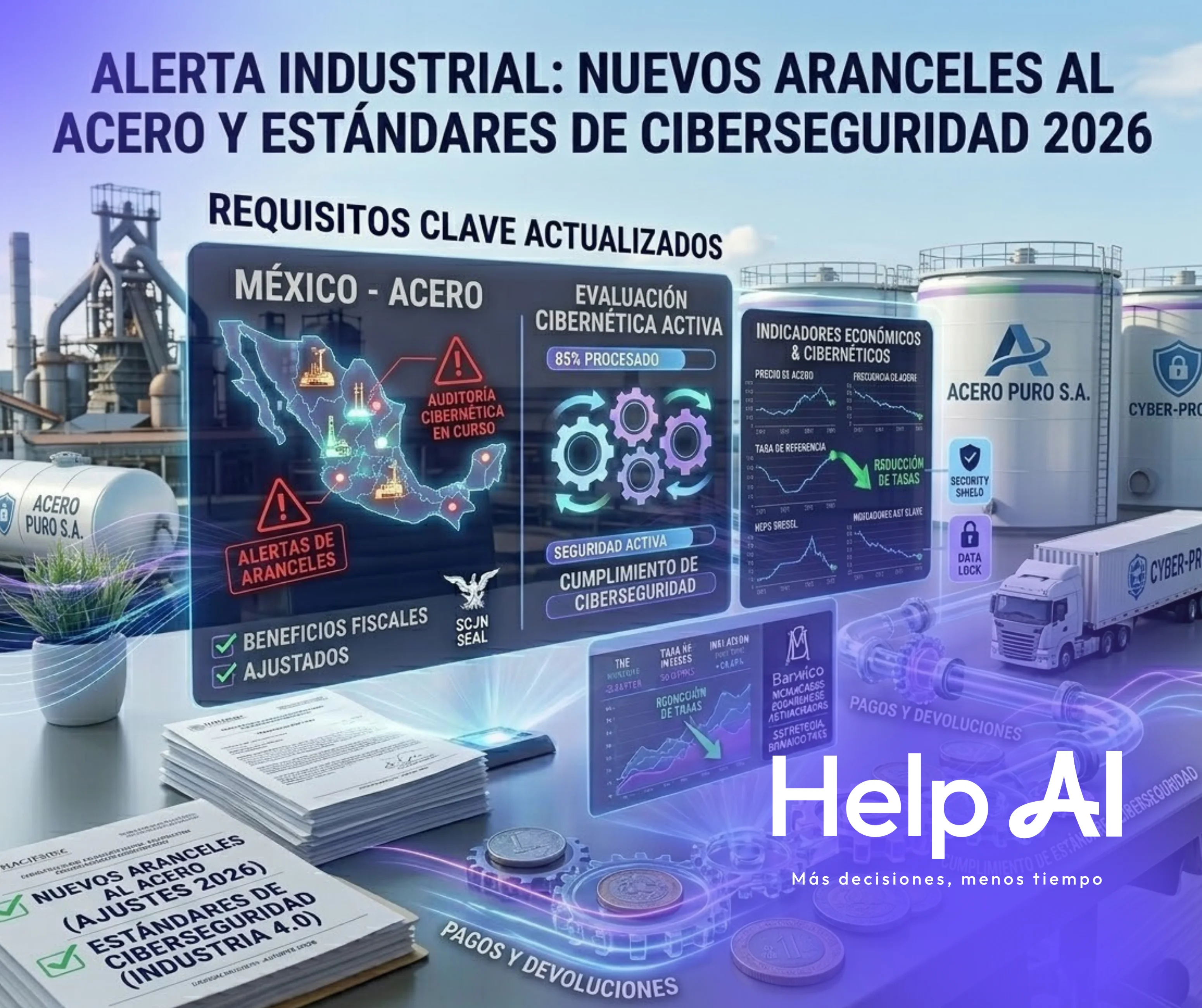 Aranceles acero estándares ciberseguridad 2026