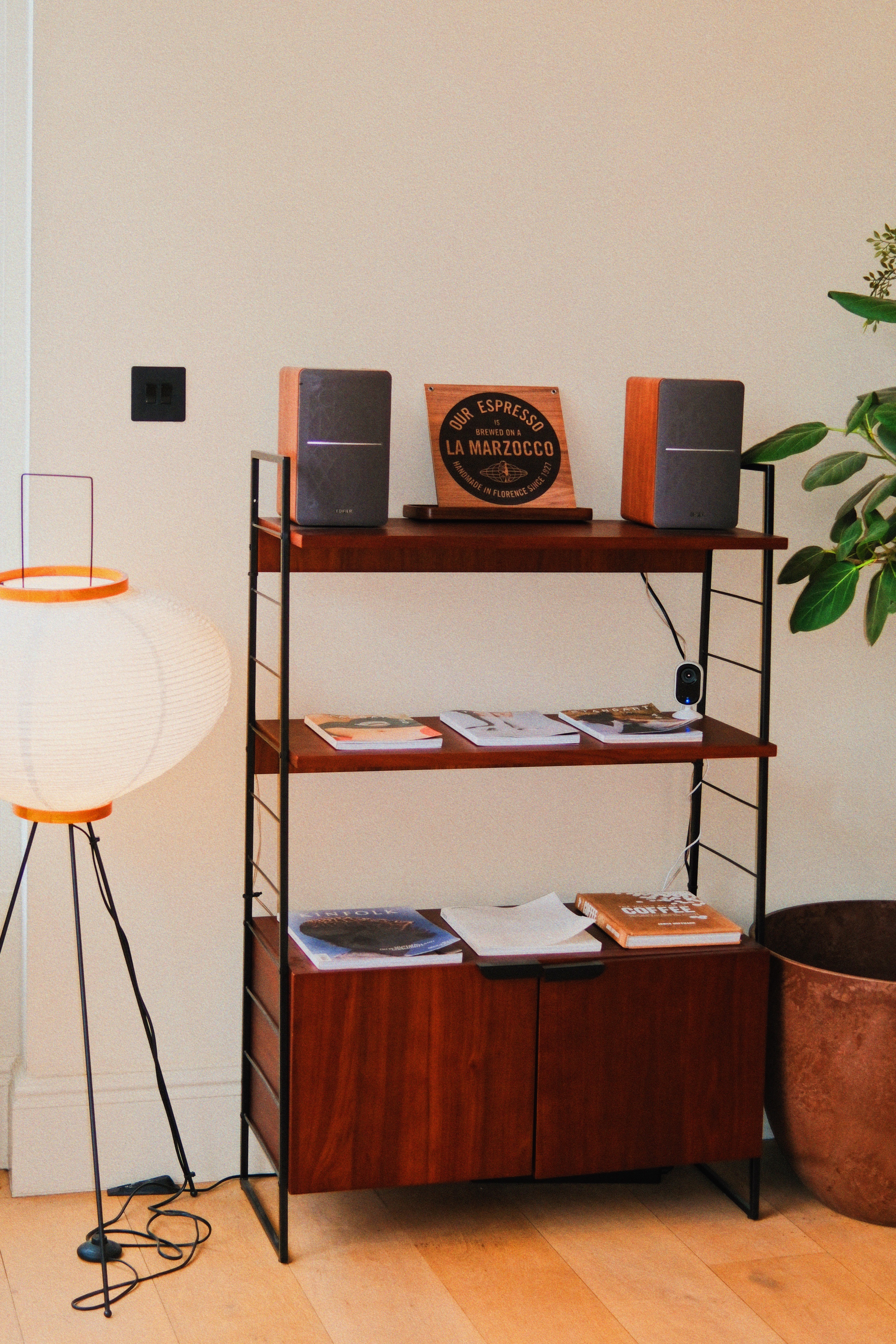 Hand carved piece of wood in a workshop