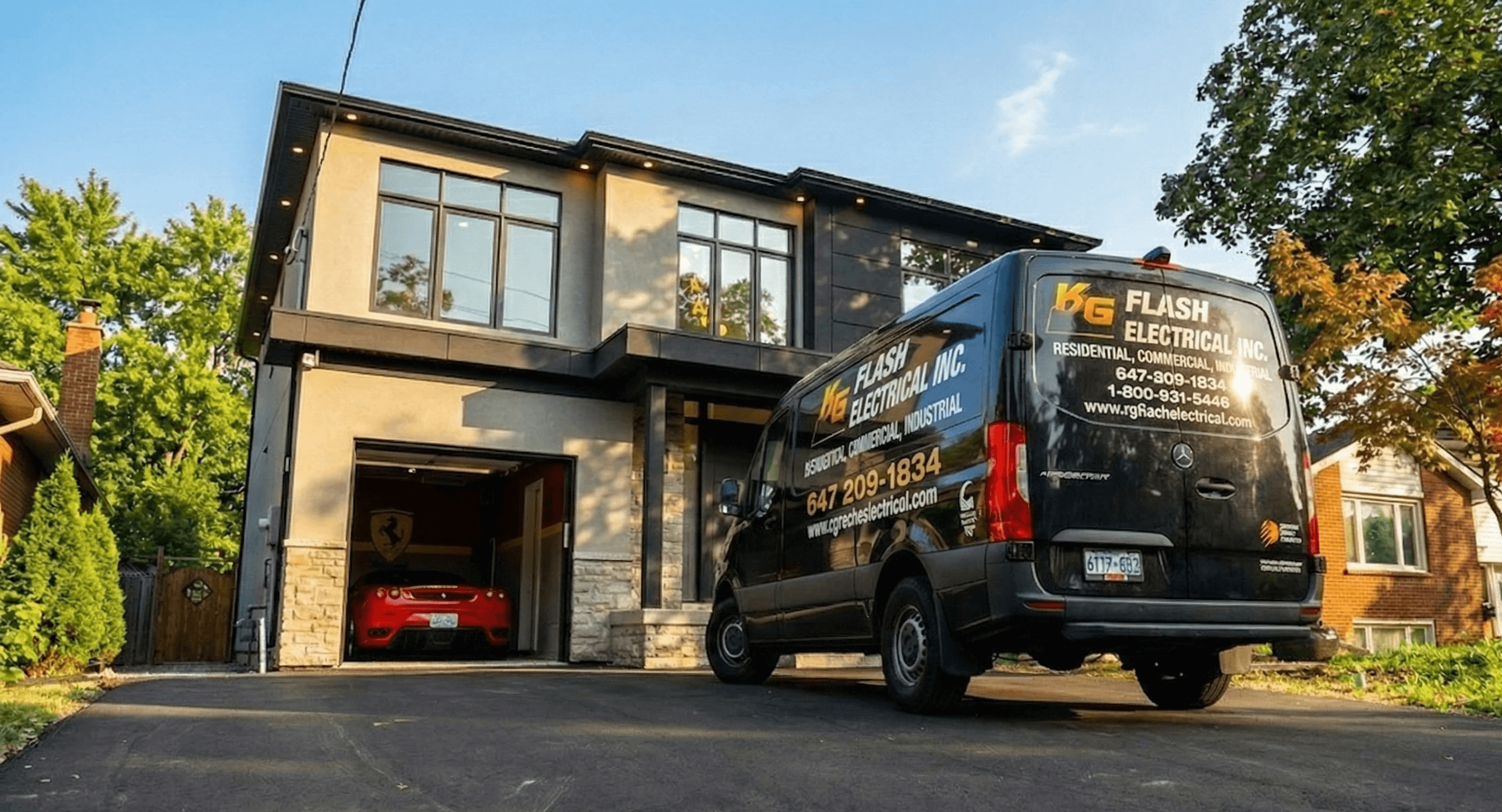 Modern loft interior with greenery, exposed brick walls, large glass windows, and vibrant yellow accents. Inviting atmosphere with natural light.
