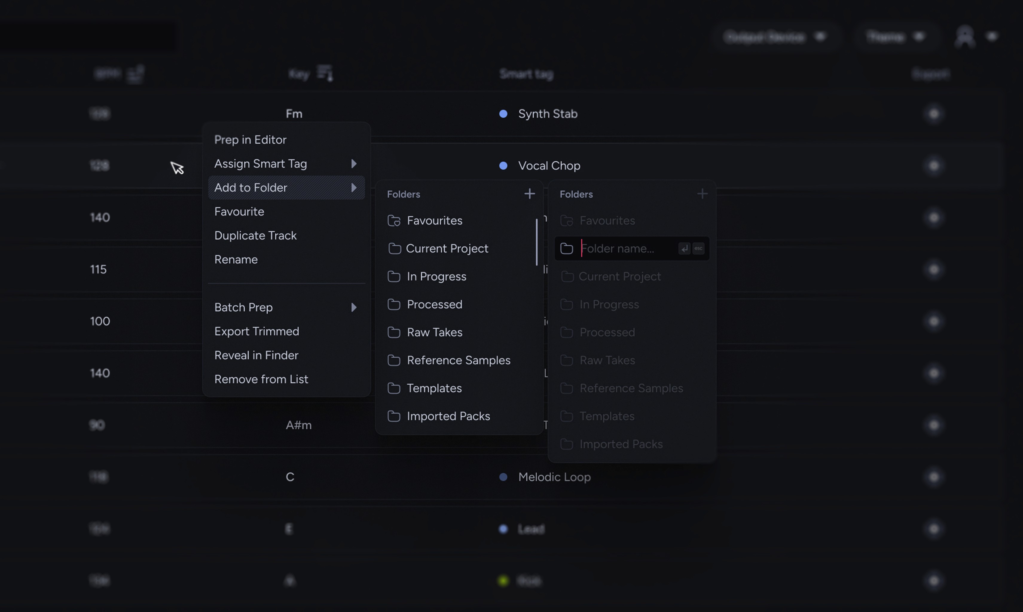 Image of someone picking a coolour